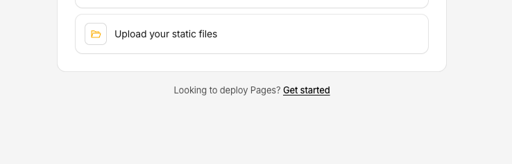 Cloudflare Pages Get Started